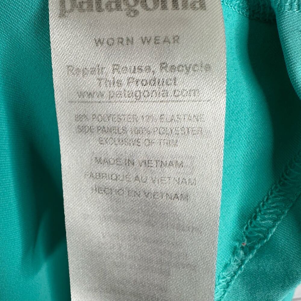 Patagonia Womens size Medium All Weather 1/2 Zip Neck Pullover Blue Hiking - Picture 10 of 10